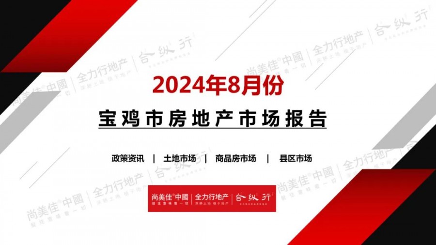 2024年8月份房地产市场报告！